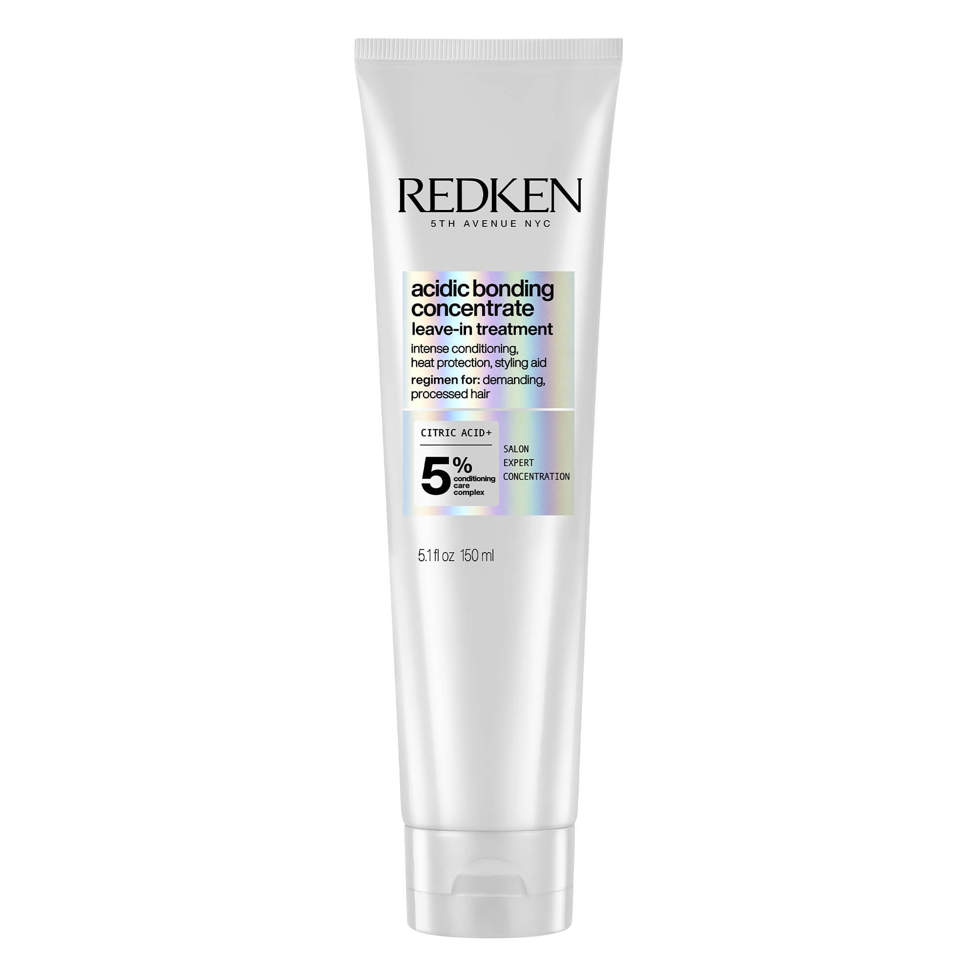 Acidic bonding concentrate leave-in treatment