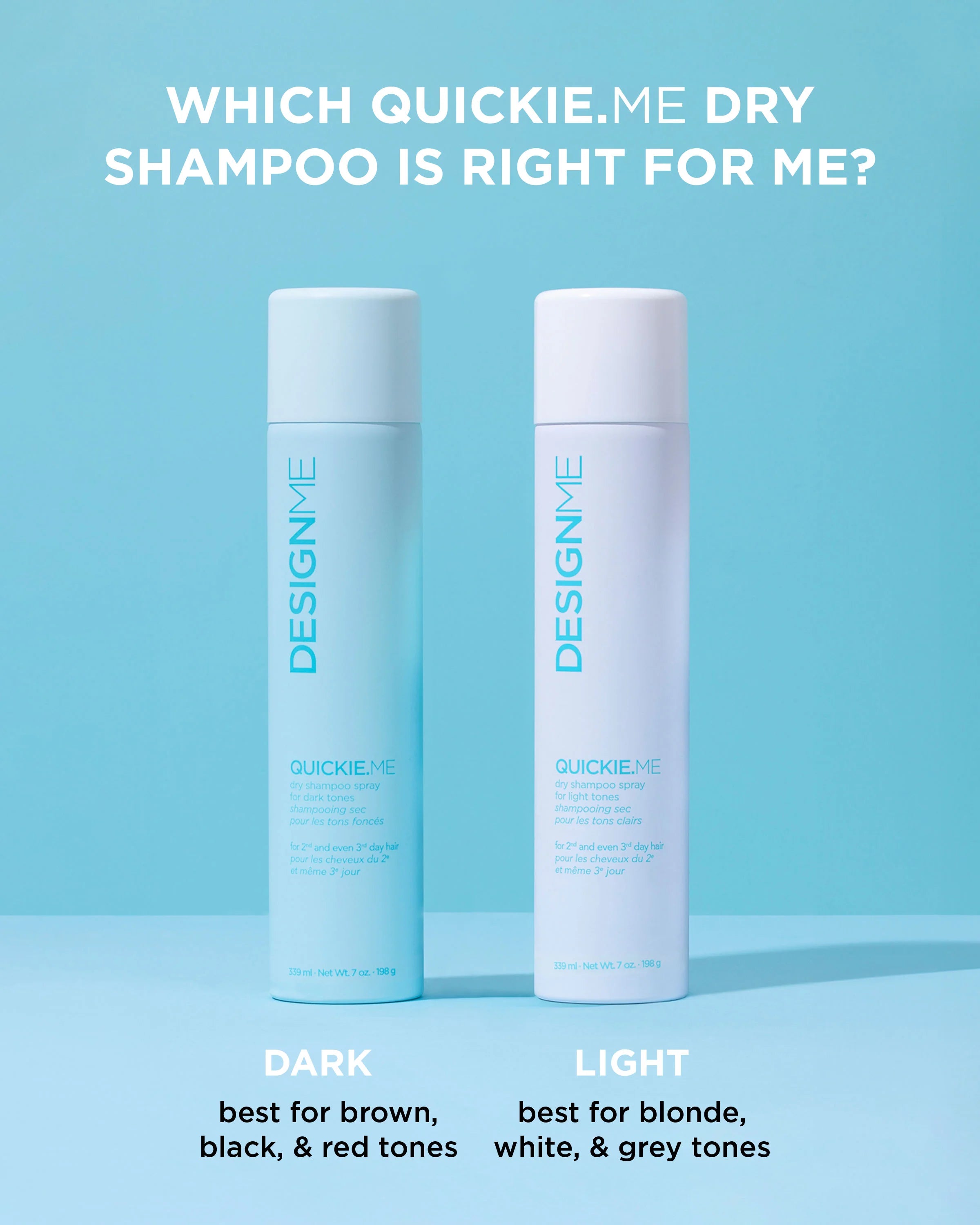 Quickie.me dry shampoo spray (tons clairs)