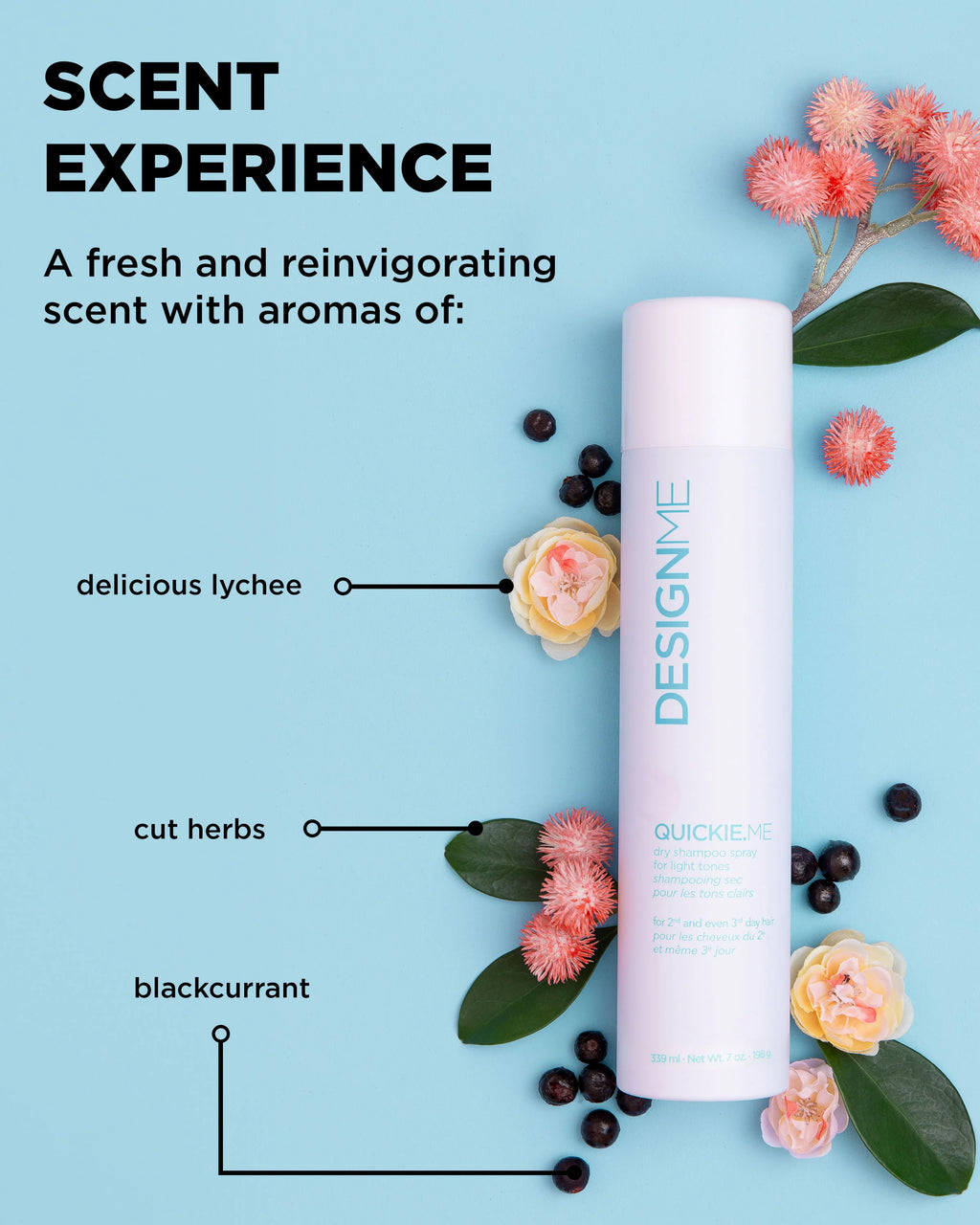 Quickie.me dry shampoo spray (tons clairs)